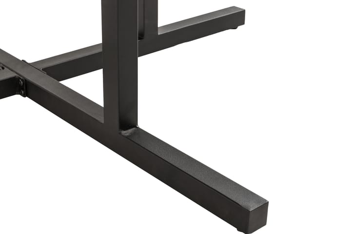 Ruokapöytä Lines 140 cm Pyöreä - Akaasia/Musta - Ruokapöytä terassille
