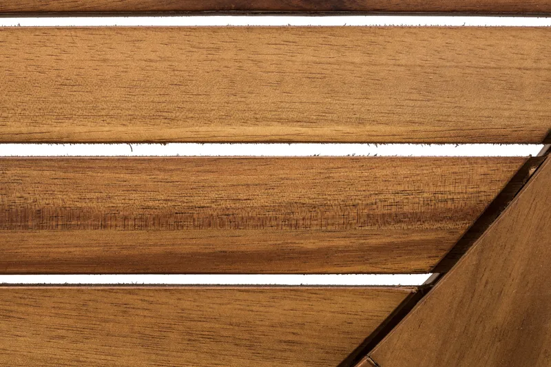 Ruokapöytä Lines 140 cm Pyöreä - Akaasia/Musta - Puutarhakalusteet - Terassipöydät - Ruokapöytä terassille