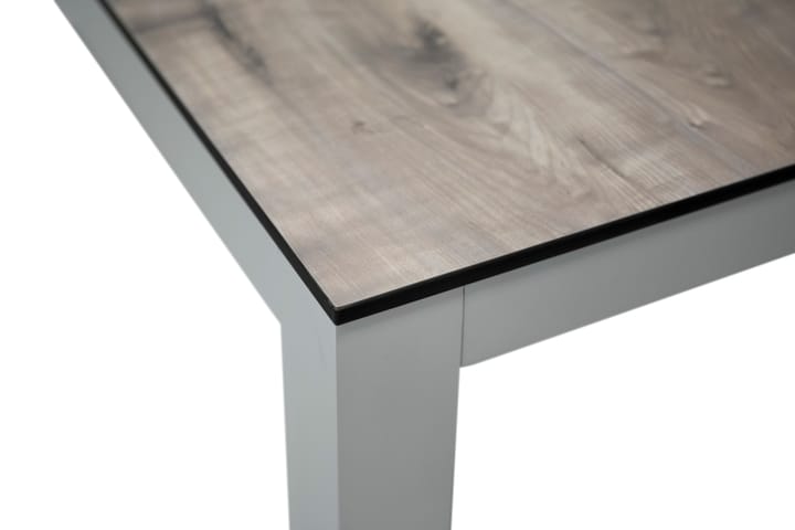 Ruokapöytä Llama 205 cm Valkoinen/Harmaa - Venture Home - Ruokapöytä terassille