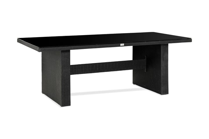 Ruokapöytä Majestic 210x100 cm - Musta - Ruokapöytä terassille