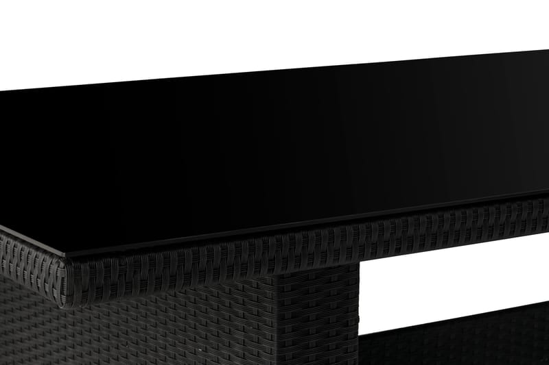 Ruokapöytä Majestic 210x100 cm - Musta - Puutarhakalusteet - Terassipöydät - Ruokapöytä terassille