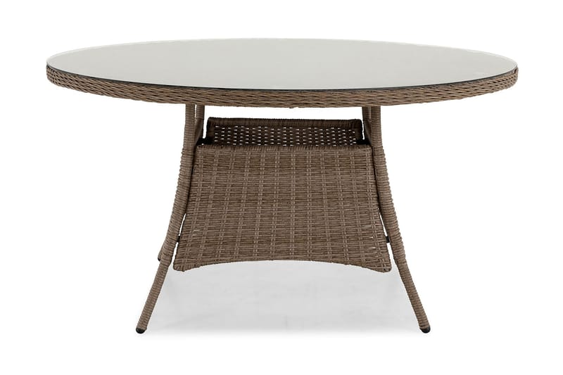 Ruokapöytä Marcus 140 cm Pyöreä - Luonnonväri - Puutarhakalusteet - Terassipöydät - Ruokapöytä terassille