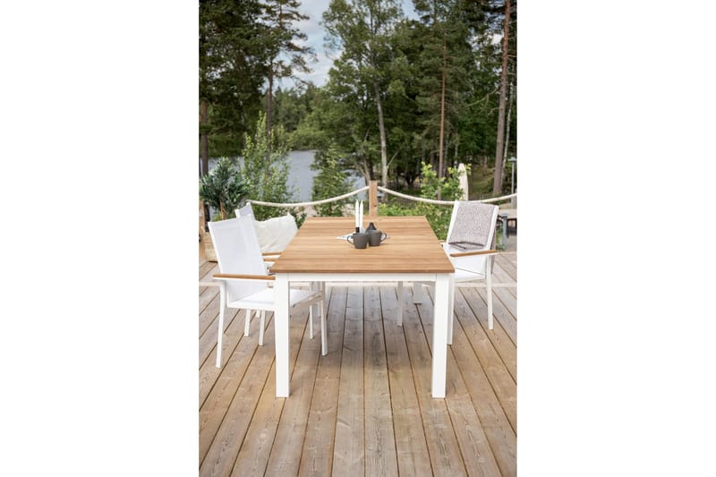 Ruokapöytä Mexico 200 cm - Ruskea/Beige - Puutarhakalusteet - Terassipöydät - Ruokapöytä terassille