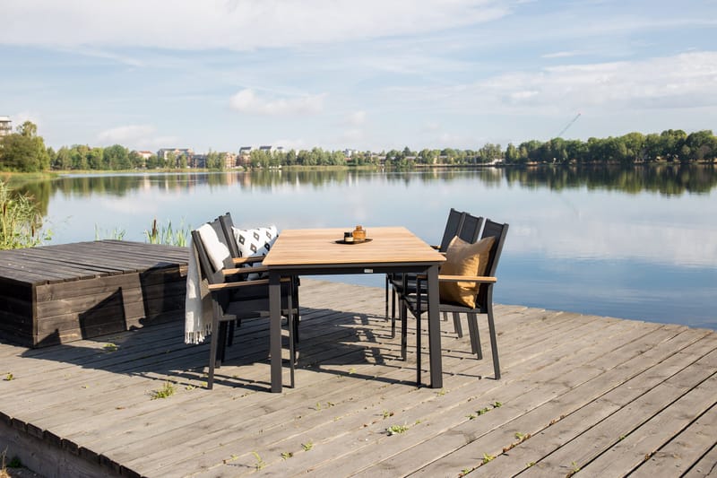 Ruokapöytä Mexico Jatkettava 160-240 cm Ruskea/Musta - Venture Home - Puutarhakalusteet - Terassipöydät - Ruokapöytä terassille