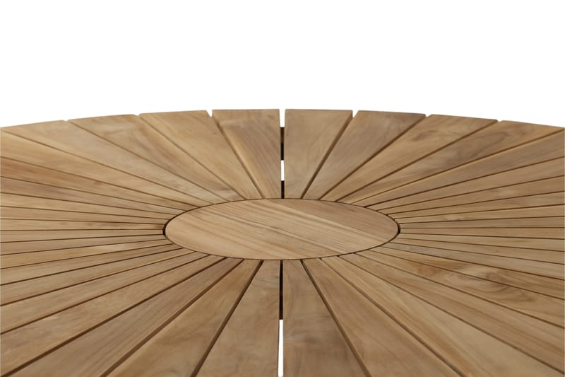 Ruokapöytä Mexico Pyöreä 140 cm Ruskea/Musta - Venture Home - Puutarhakalusteet - Terassipöydät - Ruokapöytä terassille