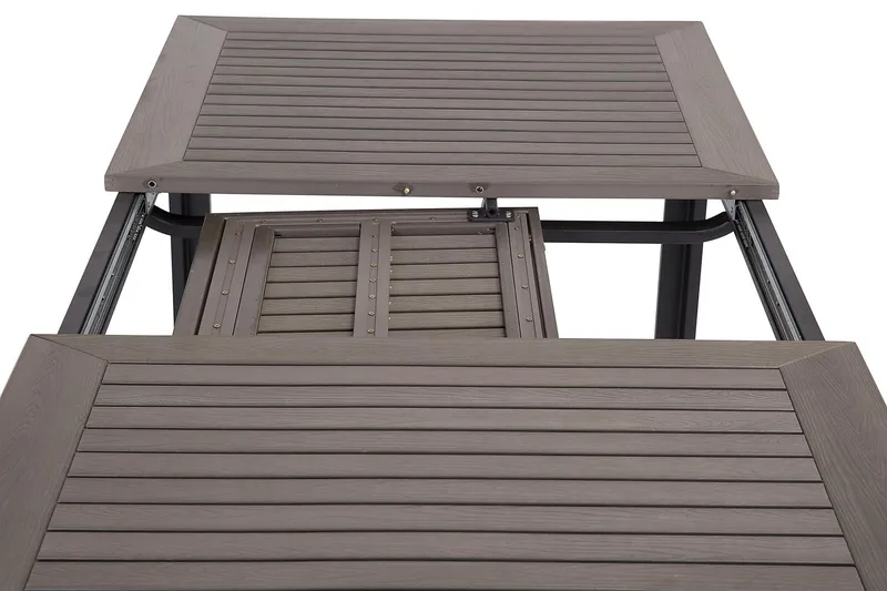 Ruokapöytä Monaco Jatkettava 152-210x90 cm - Musta - Puutarhakalusteet - Terassipöydät - Ruokapöytä terassille