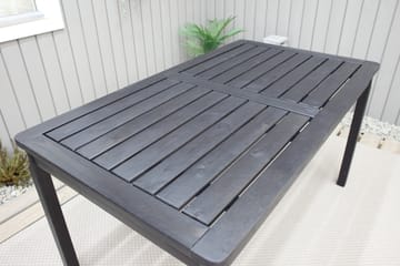 Ruokapöytä Olivio 135x77 cm - Musta - Puutarhakalusteet - Terassipöydät - Ruokapöytä terassille