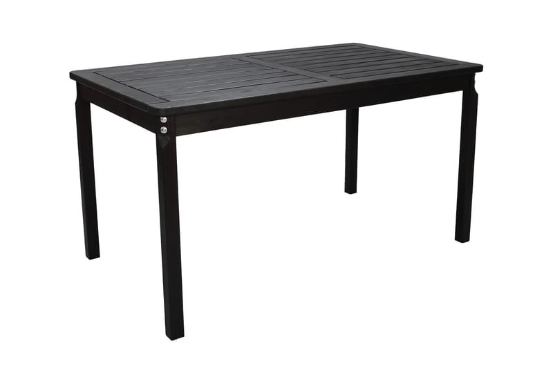 Ruokapöytä Olivio 135x77 cm - Musta - Puutarhakalusteet - Terassipöydät - Ruokapöytä terassille