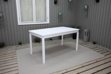 Ruokapöytä Olivo 135 cm Valkoinen - Puutarhakalusteet - Terassipöydät - Ruokapöytä terassille