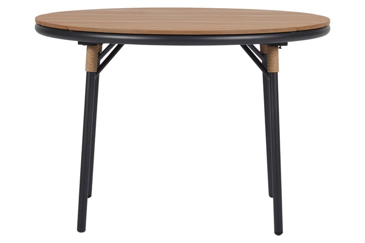 Ruokapöytä Romeo 110 cm Pyöreä - Ruskea/Musta - Ruokapöytä terassille