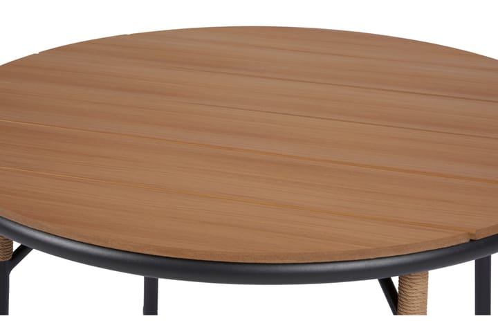 Ruokapöytä Romeo 110 cm Pyöreä - Ruskea/Musta - Ruokapöytä terassille