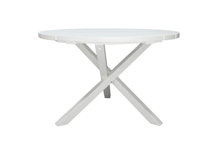 Ruokapöytä Scottsdale 112 cm Pyöreä Valkoinen - KWA - Ruokapöytä terassille