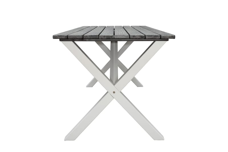 Ruokapöytä Scottsdale 150 cm Harmaa/Valkoinen - KWA - Puutarhakalusteet - Terassipöydät - Ruokapöytä terassille