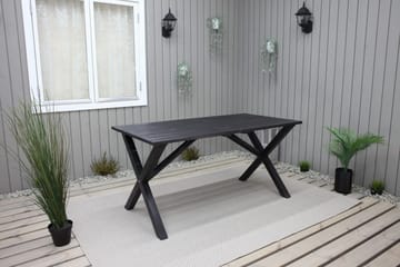 Ruokapöytä Scottsdale 150 cm Kahvimusta - KWA - Puutarhakalusteet - Terassipöydät - Ruokapöytä terassille