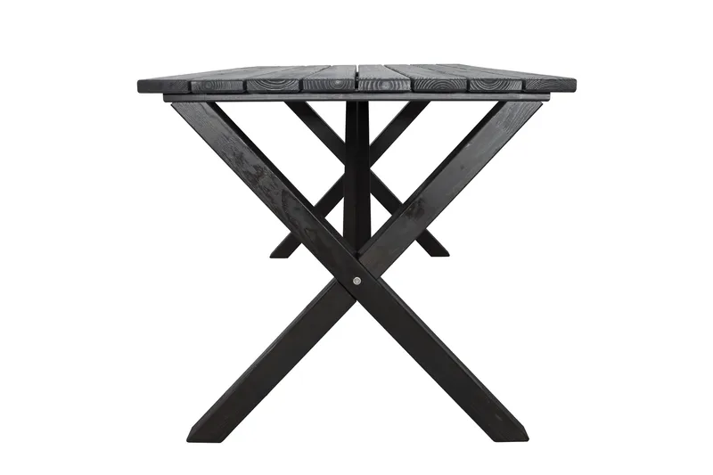 Ruokapöytä Scottsdale 150 cm Kahvimusta - KWA - Puutarhakalusteet - Terassipöydät - Ruokapöytä terassille