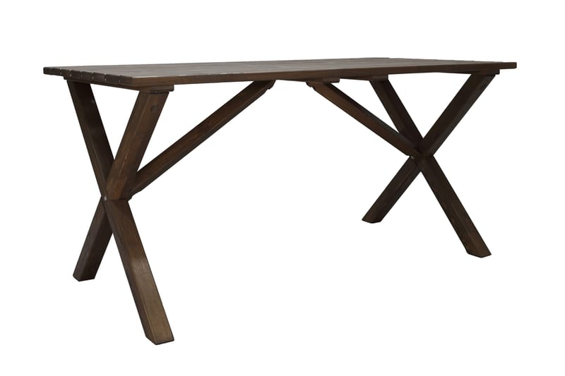 Ruokapöytä Scottsdale 150 cm - Ruskea - Puutarhakalusteet - Terassipöydät - Ruokapöytä terassille