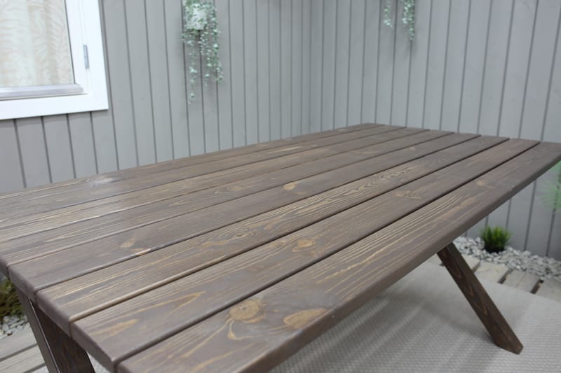 Ruokapöytä Scottsdale 150 cm - Ruskea - Puutarhakalusteet - Terassipöydät - Ruokapöytä terassille