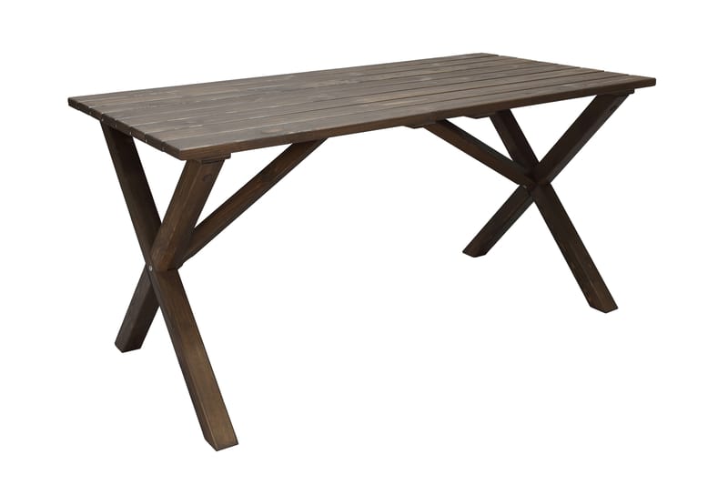 Ruokapöytä Scottsdale 150 cm - Ruskea - Puutarhakalusteet - Terassipöydät - Ruokapöytä terassille