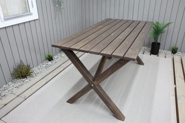 Ruokapöytä Scottsdale 150 cm - Ruskea - Puutarhakalusteet - Terassipöydät - Ruokapöytä terassille