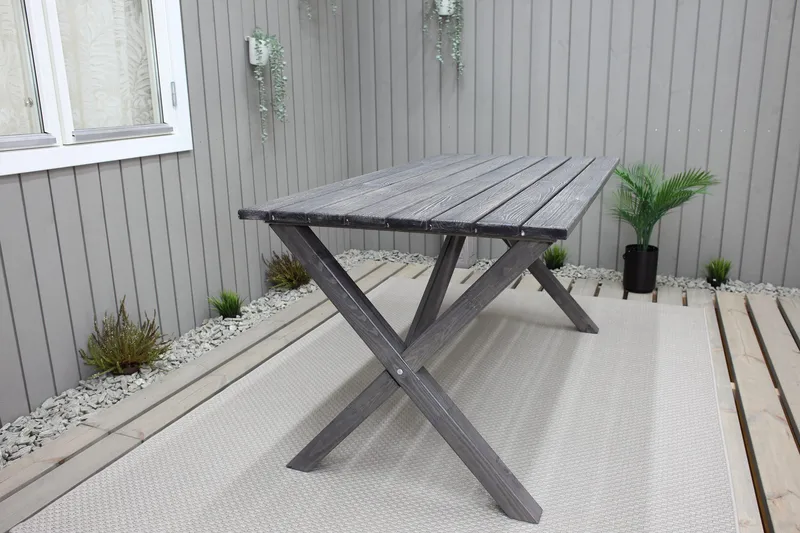 Ruokapöytä Scottsdale 150 cm Shabby Chic - KWA - Puutarhakalusteet - Terassipöydät - Ruokapöytä terassille