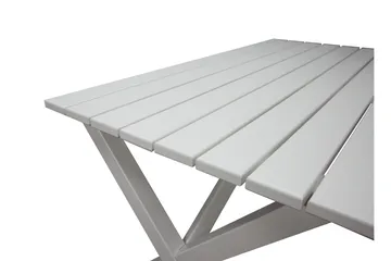 Ruokapöytä Scottsdale 150 cm Valkoinen - Puutarhakalusteet - Terassipöydät - Ruokapöytä terassille