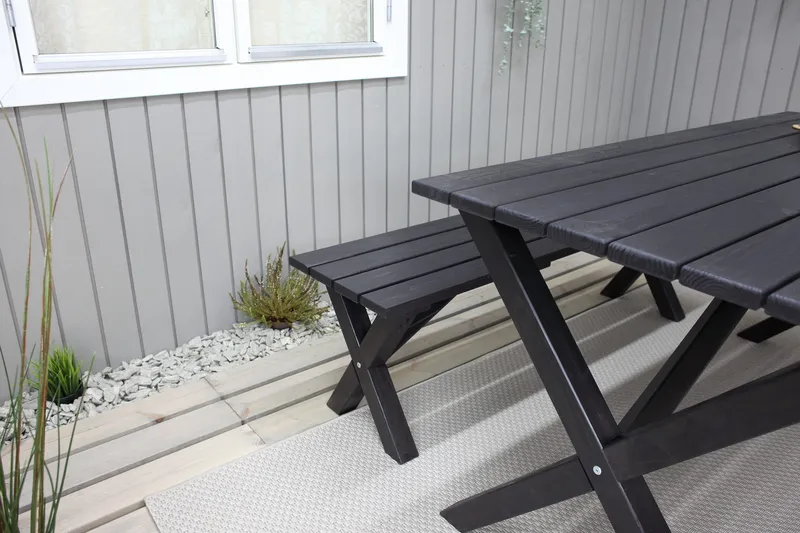 Ruokapöytä Scottsdale 190 cm Musta - KWA - Puutarhakalusteet - Terassipöydät - Ruokapöytä terassille
