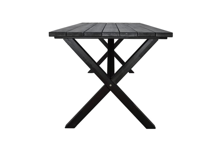Ruokapöytä Scottsdale 190 cm Musta - KWA - Ruokapöytä terassille