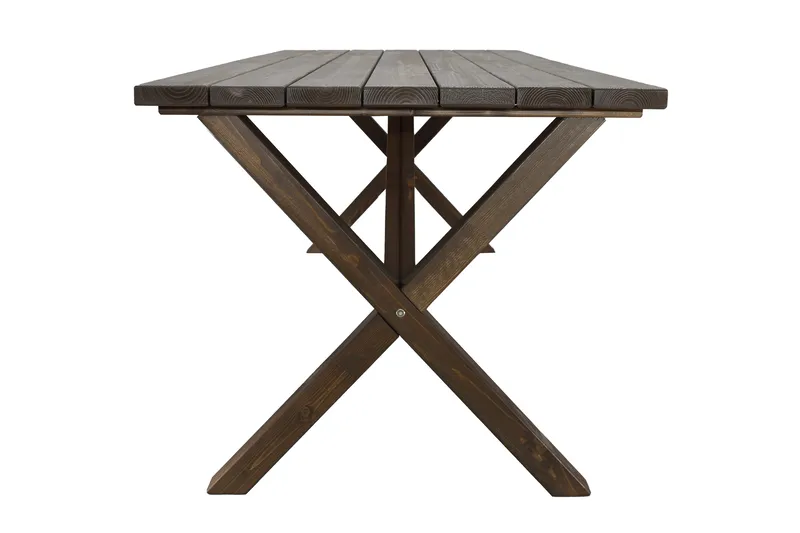 Ruokapöytä Scottsdale 190 cm - Ruskea - Puutarhakalusteet - Terassipöydät - Ruokapöytä terassille