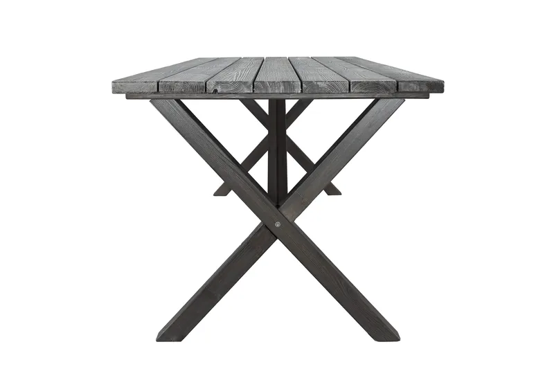 Ruokapöytä Scottsdale 190 cm Shabby Chic - Harmaa - Puutarhakalusteet - Terassipöydät - Ruokapöytä terassille