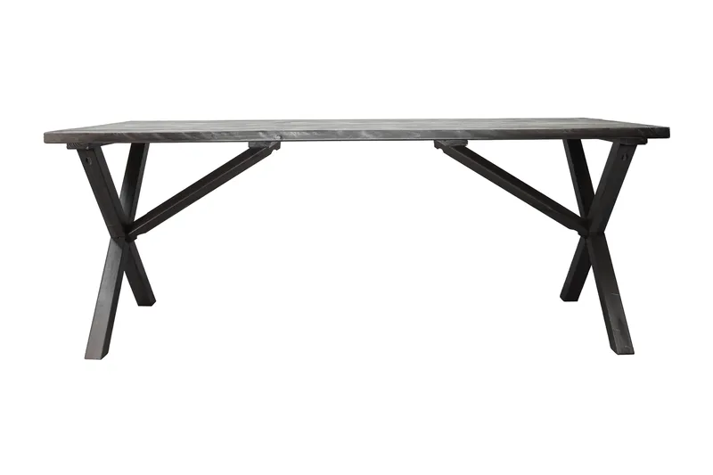 Ruokapöytä Scottsdale 190 cm Shabby Chic - Harmaa - Puutarhakalusteet - Terassipöydät - Ruokapöytä terassille