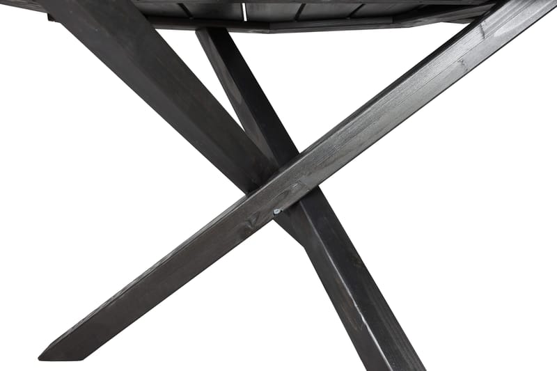 Ruokapöytä Scottsdale Pyöreä 112 cm - Kahvimusta - Puutarhakalusteet - Terassipöydät - Ruokapöytä terassille