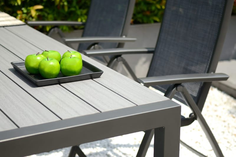 Ruokapöytä Solana 201 cm - Harmaa - Puutarhakalusteet - Terassipöydät - Ruokapöytä terassille