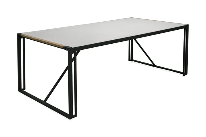 Ruokapöytä Texas 200 cm Musta/Harmaa - Venture Home - Ruokapöytä terassille