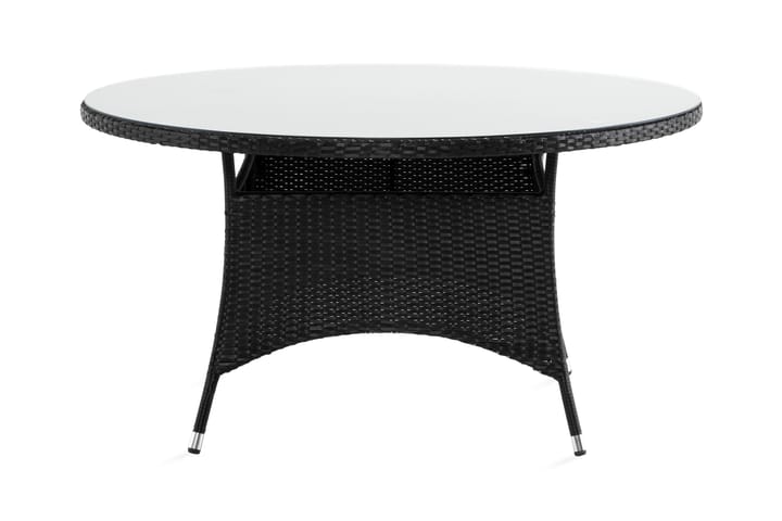 Ruokapöytä Thor 140 cm Pyöreä - Musta - Ruokapöytä terassille