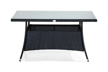 Ruokapöytä Thor 140x90 cm - Musta - Puutarhakalusteet - Terassipöydät - Ruokapöytä terassille