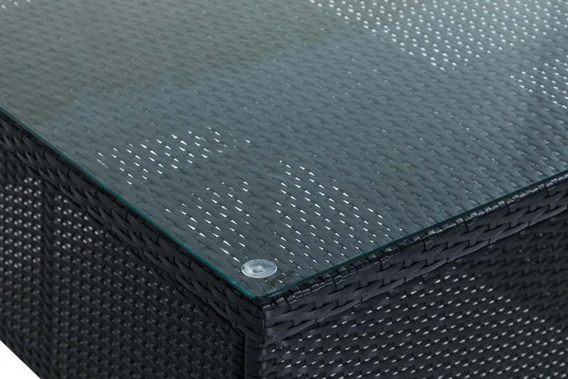 Ruokapöytä Thor 140x90 cm - Musta - Puutarhakalusteet - Terassipöydät - Ruokapöytä terassille