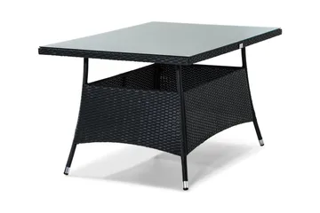 Ruokapöytä Thor 140x90 cm - Musta - Puutarhakalusteet - Terassipöydät - Ruokapöytä terassille