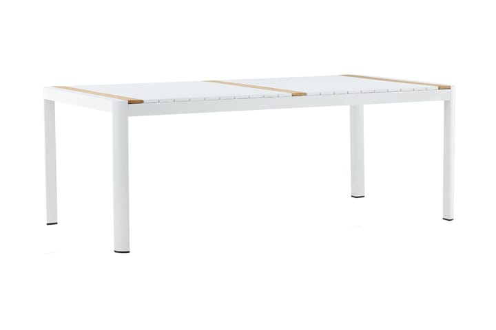 Ruokapöytä Togo 200 cm Valkoinen/Harmaa - Venture Home - Ruokapöytä terassille