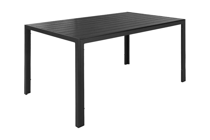 Ruokapöytä Tunis 150x90 cm - Musta/Musta - Ruokapöytä terassille