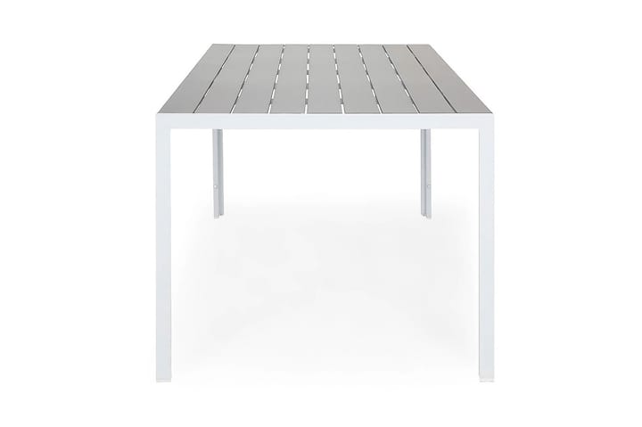 Ruokapöytä Tunis 150x90 cm - Valkoinen/Harmaa - Ruokapöytä terassille