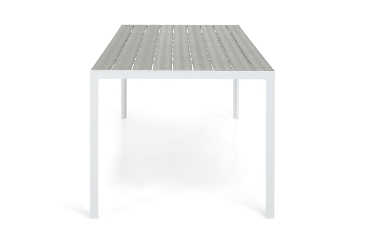 Ruokapöytä Tunis 205x90 cm - Valkoinen/Harmaa - Ruokapöytä terassille
