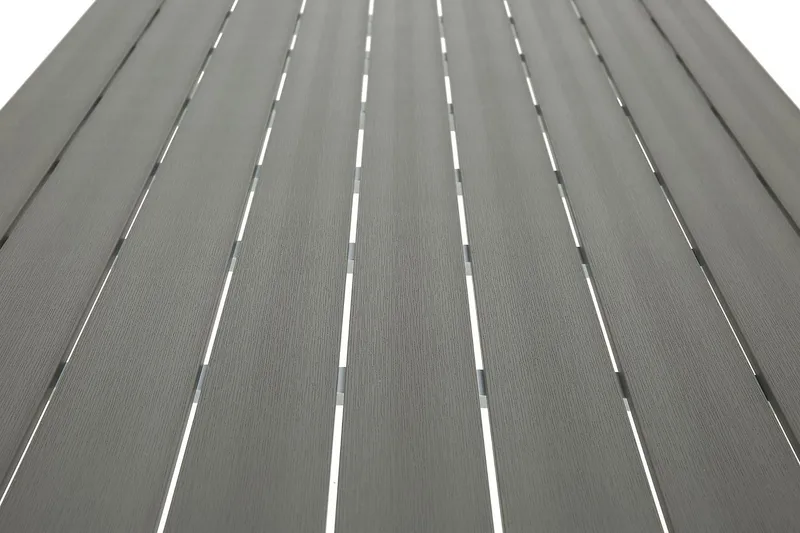 Ruokapöytä Tunis 205x90 cm - Valkoinen/Harmaa - Puutarhakalusteet - Terassipöydät - Ruokapöytä terassille