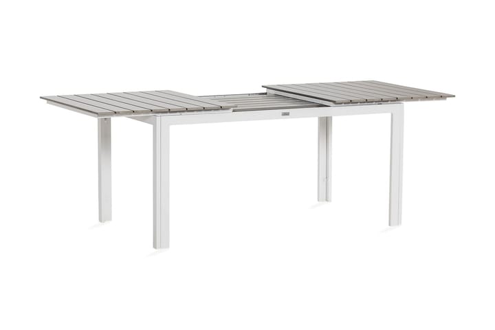 Ruokapöytä Tunis Jatkettava 152-200x90 cm - Valkoinen/Harmaa - Ruokapöytä terassille