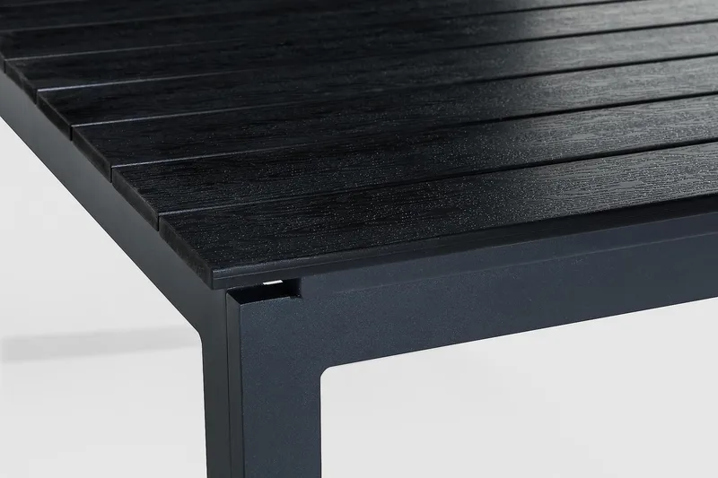 Ruokapöytä Tunis Jatkettava 152-210x90 cm - Musta - Puutarhakalusteet - Terassipöydät - Ruokapöytä terassille