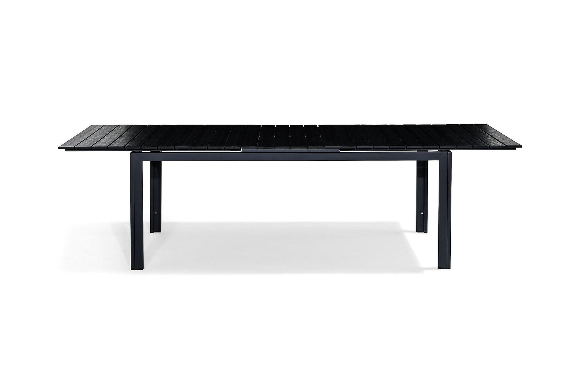 Ruokapöytä Tunis Jatkettava 220-280x100 cm - Musta/Harmaa - Puutarhakalusteet - Terassipöydät - Ruokapöytä terassille