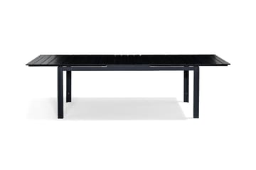 Ruokapöytä Tunis Jatkettava 220-280x100 cm - Musta/Harmaa - Puutarhakalusteet - Terassipöydät - Ruokapöytä terassille