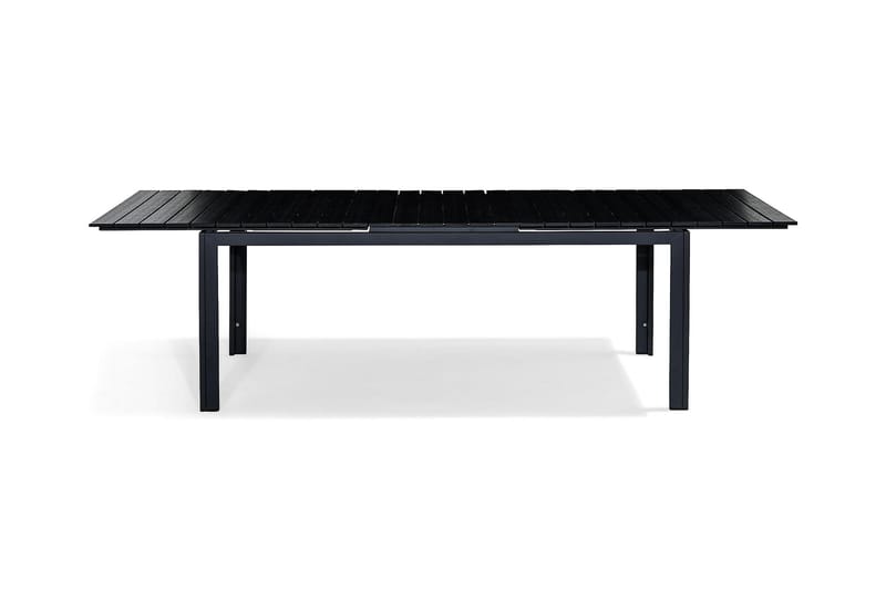 Ruokapöytä Tunis Jatkettava 220-280x100 cm - Musta/Harmaa - Puutarhakalusteet - Terassipöydät - Ruokapöytä terassille