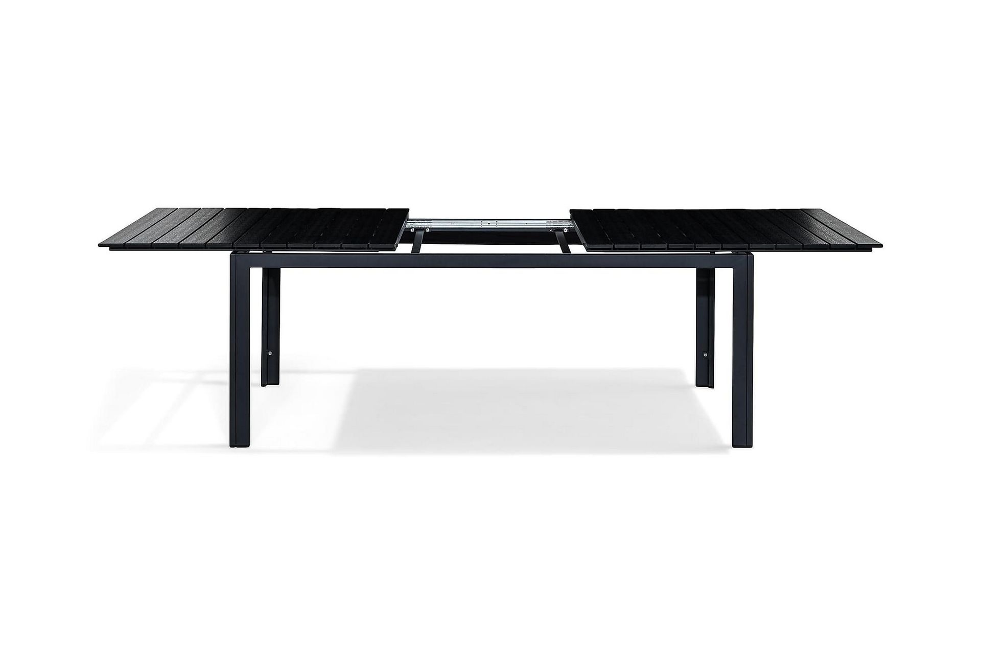 Ruokapöytä Tunis Jatkettava 220-280x100 cm - Musta/Harmaa - Puutarhakalusteet - Terassipöydät - Ruokapöytä terassille
