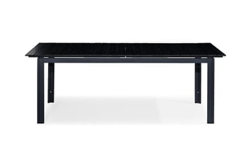 Ruokapöytä Tunis Jatkettava 220-280x100 cm - Musta/Harmaa - Puutarhakalusteet - Terassipöydät - Ruokapöytä terassille
