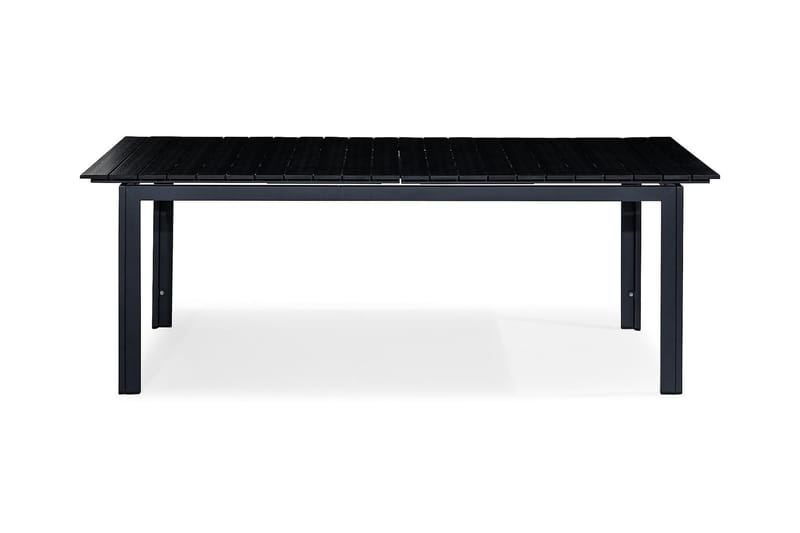 Ruokapöytä Tunis Jatkettava 220-280x100 cm - Musta/Harmaa - Puutarhakalusteet - Terassipöydät - Ruokapöytä terassille